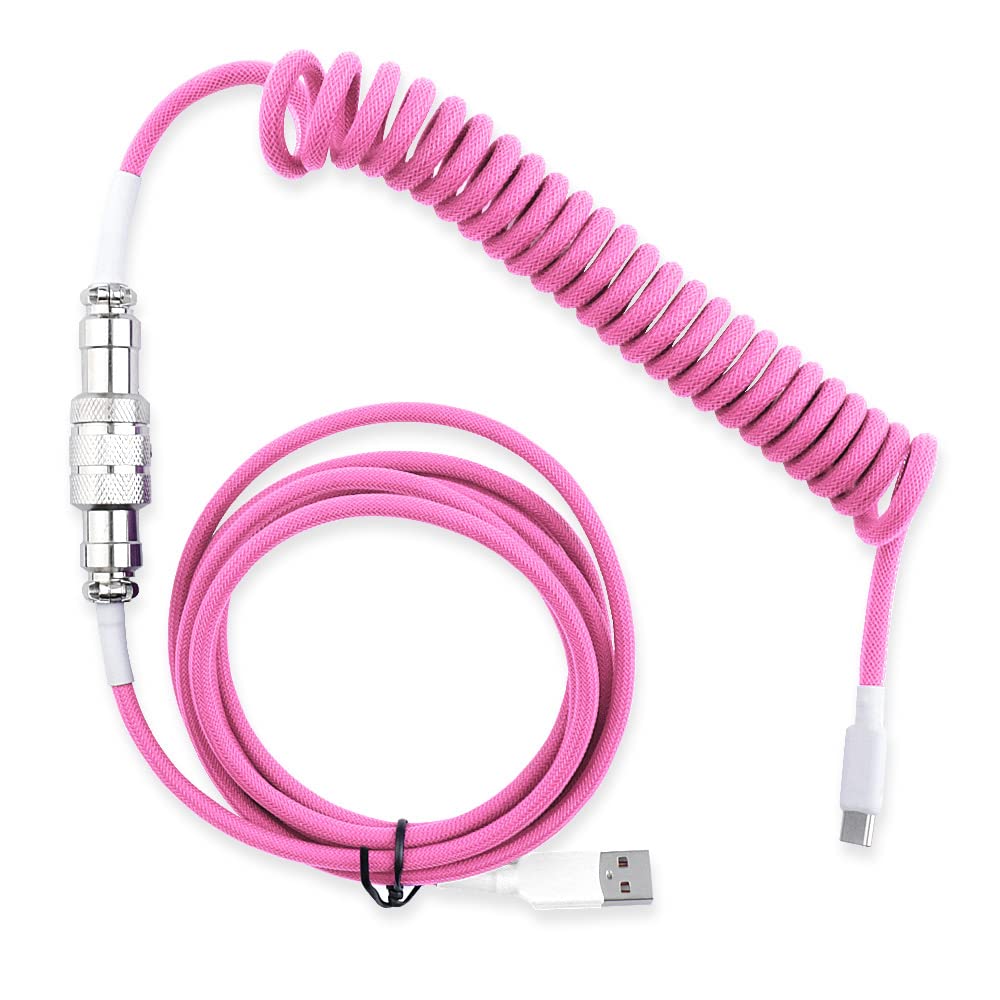 Amazon.com: HUYUN Custom Coiled Aviator USB-C Double Sleeved Cable